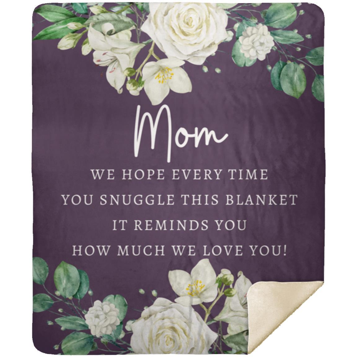 50 x 60 Purple Mom Blanket Mom Blanket | Mother's Day | Birthday | Holiday