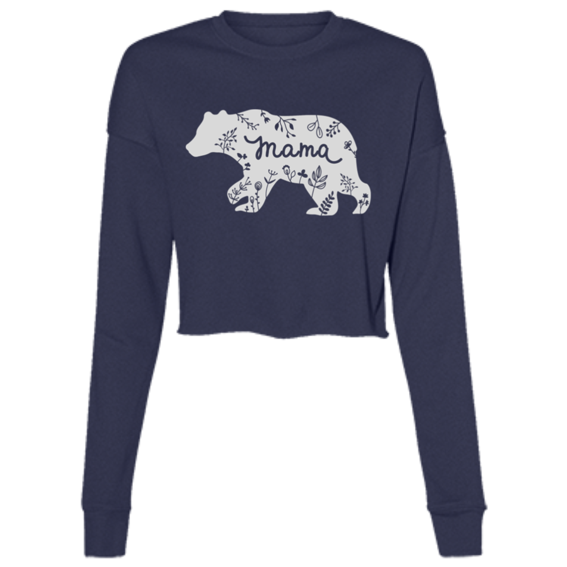 MAMA BEAR B7503 Ladies' Cropped Fleece Crew