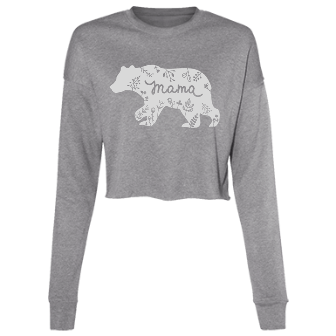 MAMA BEAR B7503 Ladies' Cropped Fleece Crew