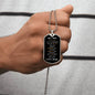 To My Son | From Mom | Military Chain