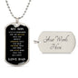 To My Son | From Dad | Military Chain