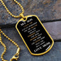 To My Son | From Mom | Military Chain