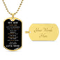 To My Son | From Mom | Military Chain