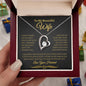 To My Beautiful Wife | Forever Love Necklace | Black & Gold