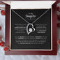 To My Daughter| Heart Necklace