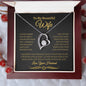 To My Beautiful Wife | Forever Love Necklace | Black & Gold