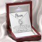 Mom | Always Be Tied To Home | Forever Love Necklace