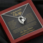 To My Beautiful Wife | Forever Love Necklace | Black & Gold