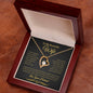 To My Beautiful Wife | Forever Love Necklace | Black & Gold