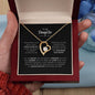 To My Daughter| Heart Necklace