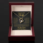 To My Beautiful Wife | Forever Love Necklace | Black & Gold