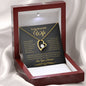 To My Beautiful Wife | Forever Love Necklace | Black & Gold