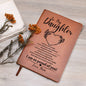 To My Daughter Leather Journal | Graduation Gift