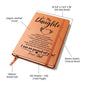 To My Daughter | Graduation | Love Dad | Leather Journal