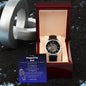 Stepped Up Dad Watch Openwork Watch | Genuine Leather Strap | Splash Resistant