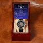 Stepped Up Dad Watch Openwork Watch | Genuine Leather Strap | Splash Resistant
