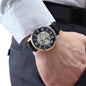 Stepped Up Dad Watch Openwork Watch | Genuine Leather Strap | Splash Resistant