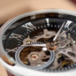 Stepped Up Dad Watch Openwork Watch | Genuine Leather Strap | Splash Resistant