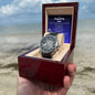 Stepped Up Dad Watch Openwork Watch | Genuine Leather Strap | Splash Resistant
