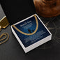 To My Bonus Son | Thank You - Cuban Link Chain