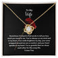 To My Wife | I Love You | Love Knot Necklace