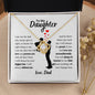 To My Daughter | Love Dad | Love Knot Necklace