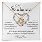 To My Soulmate | I Love You | Love Knot Necklace