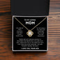 To My Loving Mom | You Are My First Country | Love Knot Necklace