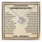 To My Beautiful Granddaughter | Love Grandpa | Love Knot Necklace