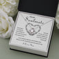 To My Soulmate | I Love You | Love Knot Necklace