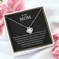 To My Mom | I Love You Forever and Always | Love Knot Necklace