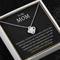 To My Mom | I Love You Forever and Always | Love Knot Necklace