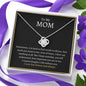 To My Mom | I Love You Forever and Always | Love Knot Necklace