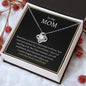 To My Mom | I Love You Forever and Always | Love Knot Necklace