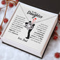 To My Daughter | Love Dad | Love Knot Necklace