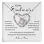 To My Soulmate | I Love You | Love Knot Necklace