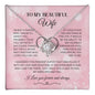 To My Beautiful Wife | I Love You, Forever & Always - Love Knot Necklace