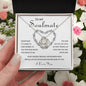To My Soulmate | I Love You | Love Knot Necklace