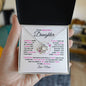 TO MY BEAUTIFUL DAUGHTER | LOVE MOM | LOVE KNOT NECKLACE
