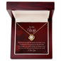 To My Wife | I Love You | Love Knot Necklace