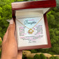 TO MY BEAUTIFUL DAUGHTER | LOVE MOM | LOVE KNOT NECKLACE