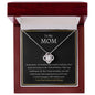 To My Mom | I Love You Forever and Always | Love Knot Necklace