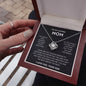 To My Loving Mom | You Are My First Country | Love Knot Necklace