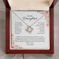 To My Daughter | I Love You - Love Knot Necklace