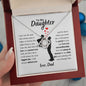 To My Daughter | Love Dad | Love Knot Necklace