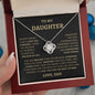 To My Daughter, Love Dad | Love Knot Necklace