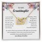 TO MY GRANDDAUGHTER | LOVE ALWAYS GRANDMA | INTERLOCKING HEARTS NECKLACE