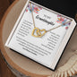 TO MY GRANDDAUGHTER | LOVE ALWAYS GRANDMA | INTERLOCKING HEARTS NECKLACE