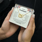 TO MY GRANDDAUGHTER | LOVE ALWAYS GRANDPA | INTERLOCKING HEARTS NECKLACE