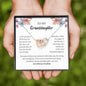 TO MY GRANDDAUGHTER | LOVE ALWAYS GRANDMA | INTERLOCKING HEARTS NECKLACE
